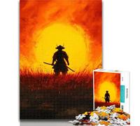 Puzzles for Adults Ninja Warrior at Sunset Jigsaw Puzzles for Adults 1000 Pieces,Educational Stress Relief Toy Great Gifts And Toys 50x75cm