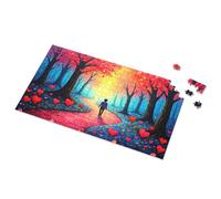 Puzzles For Adults Path To Love In The Enchanted Forest Picture Puzzle Toddler Puzzles 4 Year Old Boy Gift(500PCS)