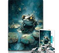 Puzzles for Adults Pond Frog Jigsaws Puzzles 1000 Pieces for Teenagers Gifts,DIY Birthday Gifts for Teens And Adults 26x38cm