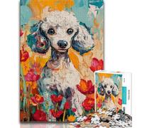 Puzzles for Adults Poodle Puzzles for Teenagers 1000 Pieces,Relax Games Is Ideal As A Gift for The Whole Family (26x38cm)