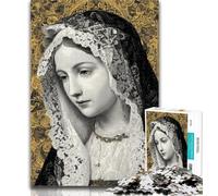 Puzzles for Adults Portrait of Mary The Mother Jigsaws Puzzles 1000 Pieces for Teenagers Gifts,Train Your Brain And Hands Birthday Present, Gifts 50x75cm