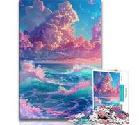 Puzzles for Adults Psychedelic Alien Planet Jigsaw Puzzles for Adults 1000 Pieces,Educational Stress Relief Toy Great Gifts And Toys (26x38cm)