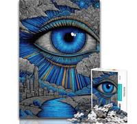 Puzzles for Adults Psychedelic Eyes Jigsaw Puzzles for Adults 1000 Pieces,Family Game Birthday Gifts.Challenge High Difficulty 26x38cm