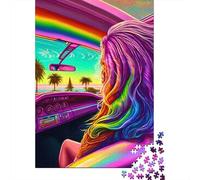 Puzzles for Adults Rainbow Spirit 1000 Piece Jigsaw Puzzles Wood Jigsaw for Adults And Age 18 Years Up Impossible Puzzle 1000pcs (75x50cm)