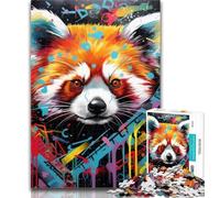Puzzles for Adults Red Panda 1000 Piece Jigsaw Puzzles,Learning Educational Toys Family Games Birthday Present, Gifts 75x50cm