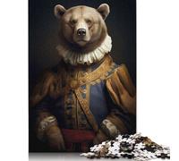 Puzzles for Adults Renaissance Bear 1000 Piece Jigsaw Puzzles Wood Jigsaw for Adults And Age 18 Years Up Impossible Puzzle 1000pcs (75x50cm)