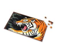 Puzzles For Adults Roaring Tiger: Wild Strength And Aggression Picture Puzzle Gifts For 5 Year Old Girls Puzzles For Adults(300PCS)