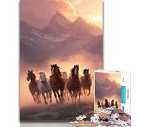 Puzzles for Adults Running Horse Puzzles for Teenagers 1000 Pieces,Relax Games Is Ideal As A Gift for The Whole Family 26x38cm