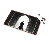 Puzzles For Adults Silhouette Of A Gentleman In Top Hat Standing Before An Arched En Picture Puzzle Puzzles For Toddlers 2-4 Toddler Puzzles(500PCS)