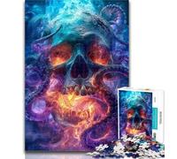 Puzzles for Adults Skeleton Octopus Jigsaws 1000 Pieces for Teenagers,Decompressing Intellectual Educational Toy Great Gifts And Toys 50x75cm