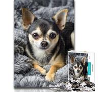 Puzzles for Adults Sleeping Chihuahua Adult Jigsaws 1000 Pieces Difficult,Toys Educational Games Stress Relieving Artists Collection, Fine Art 50x75cm