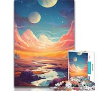 Puzzles for Adults Space Mountains Universe 1000 Piece Jigsaw Puzzles for Adults,Family Game Birthday Gifts.Challenge High Difficulty 26x38cm