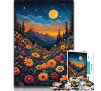 Puzzles for Adults Stained Glass Poppies Jigsaws 1000 Pieces for Teenagers,Decompressing Intellectual Educational Toy Great Gifts And Toys 50x75cm