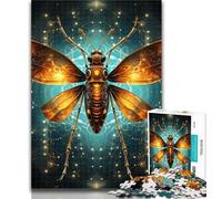 Puzzles for Adults Starry Sky Insects Adult Jigsaws 1000 Piece,with Fully Interlocking Randomly Shaped Pieces for And 14 Years Old 50x75cm