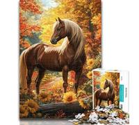 Puzzles for Adults Sunflower Horse Adult Jigsaws 1000 Pieces Difficult,Challenging Game for The Whole for Women, Gifts for Men 50x75cm