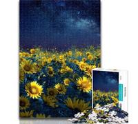Puzzles for Adults Sunflowers in The Sunset Puzzles for Adults 1000 Pieces,Birthday Present, Gifts, Wall Art for And Age 14 Years Up 50x75cm