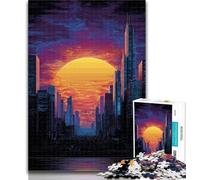 Puzzles for Adults Sunset Colorful Landscape Jigsaw Puzzles for Teenagers,Toys Educational Games Stress Relieving Parent-child Interaction 50x75cm