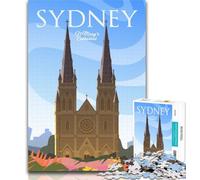 Puzzles for Adults Sydney 1000 Piece Jigsaw Puzzle for Adults Teens,Birthday Present, Gifts, Wall Art for And Age 14 Years Up 26x38cm