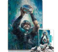 Puzzles for Adults Teens 1000 Pieces American Football,Help The Brain Exercise Addictive Toys to Cultivate Patience Artists Collection,Fine Art (75x50cm)