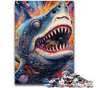 Puzzles for Adults Teens 1000 Pieces Animal Art Shark 1000 Pieces for Adults,Educational Stress Relief Toy Gifts for Friends And Family (75x50cm)