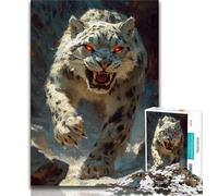 Puzzles for Adults Teens 1000 Pieces Animal Snow Leopard Teenager Jigsaw,is Ideal As Gifts for The Whole Family Suitable for And 14 (size 38x26cm)