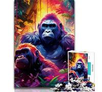 Puzzles for Adults Teens 1000 Pieces Animal World,Family Game Stress Reliever Difficult Challenge Enhance Love between Couples (75x50cm)