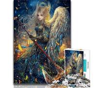 Puzzles for Adults Teens 1000 Pieces Anime Angel 1000 Pieces for Adults,Stress Reliever Staycation Kill Time Parent-child Interaction (size 38x26cm)