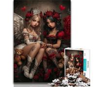 Puzzles for Adults Teens 1000 Pieces Anime Evil Girl Teenager Jigsaw,is Ideal As Gifts for The Whole Family Suitable for And 14 (size 75x50cm)