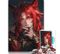 Puzzles for Adults Teens 1000 Pieces Anime Wolf Man Teenager Jigsaw,Challenging Game for Is Ideal As A Gift for The Whole Family 75x50cm