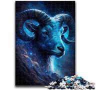 Puzzles for Adults Teens 1000 Pieces Aries Universe Challenging Game And Family Play for Is Ideal As A Gift for The Whole Family 26x38cm