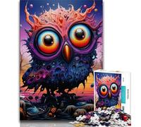 Puzzles for Adults Teens 1000 Pieces Art Animal Owl Teenager Jigsaw,is Ideal As Gifts for The Whole Family Suitable for And 14 (size 38x26cm)