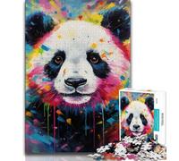 Puzzles for Adults Teens 1000 Pieces Art Animal Panda,Educational Stress Relief Toy for Is Ideal As A Gift for The Whole Family (75x50cm)
