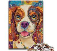 Puzzles for Adults Teens 1000 Pieces Art Dog Teenager Puzzles,Stress Reliever Staycation Kill Time Enhance Love between Couples (26x38cm)