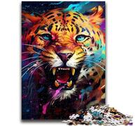 Puzzles for Adults Teens 1000 Pieces Art Leopard 1000 Piece Puzzle,Educational Stress Relief Toy Gifts for Friends And Family (50x75cm)