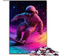 Puzzles for Adults Teens 1000 Pieces Astronaut Surfing, Elephant Toy Intellectual Game Birthday Present, Gifts, Wall Art for Ages 14+ (Size 50x75cm)