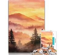Puzzles for Adults Teens 1000 Pieces Autumn Morning Adult Puzzles,Stress Reliever Difficult Challenge Unique Home Decor And Gifts (size 75x50cm)