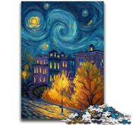 Puzzles for Adults Teens 1000 Pieces Autumn Under The Night Sky Educational Stress Relief Toy Parent-child Interaction for And Age 14 26x38cm