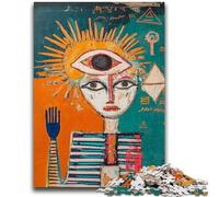 Puzzles for Adults Teens 1000 Pieces Basquiat-style Stress Reliever Difficult Challenge Deal As Gifts for The Whole Family 50x75cm