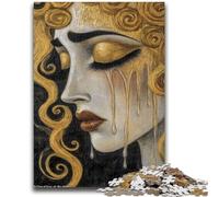 Puzzles for Adults Teens 1000 Pieces Beautiful Face of The Goddess Educational Stress Relief Toy Parent-child Interaction for And Age 14 50x75cm