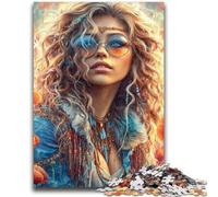 Puzzles for Adults Teens 1000 Pieces Beautiful Female Dark Angel Challenging Game And Family Play for Is Ideal As A Gift for The Whole Family 26x38cm