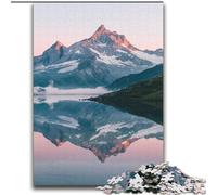 Puzzles for Adults Teens 1000 Pieces Beautiful Mountains And Lakes,Educational Stress Relief Toy for Is Ideal As A Gift for The Whole Family 38x52cm