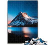 Puzzles for Adults Teens 1000 Pieces Beautiful Mountains And Lakes Educational Stress Relief Toy Parent-child Interaction for And Age 14 26x38cm