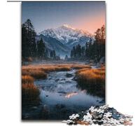 Puzzles for Adults Teens 1000 Pieces Beautiful Mountains And Lakes, Elephant Toy Intellectual Game Birthday Present, Gifts, Wall Art for Ages 14+ (Size 50x75cm)