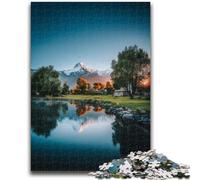 Puzzles for Adults Teens 1000 Pieces Beautiful Mountains And Lakes Family Fun for Is Ideal As A Gift for The Whole Family for And Age 14 Years Up 50x75cm
