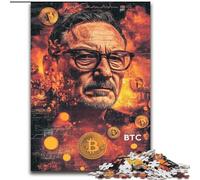 Puzzles for Adults Teens 1000 Pieces Bitcoin,Educational Stress Relief Toy for Is Ideal As A Gift for The Whole Family 38x26cm