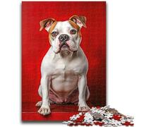 Puzzles for Adults Teens 1000 Pieces Bulldog Family Fun for Is Ideal As A Gift for The Whole Family for And Age 14 Years Up 50x75cm