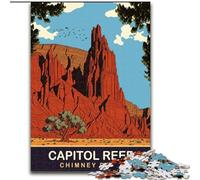 Puzzles for Adults Teens 1000 Pieces Capital Reef National Park, for And from 14 Years And over Educational Learning Toys Family Games Birthday Present 26x38cm
