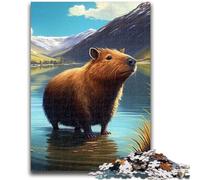 Puzzles for Adults Teens 1000 Pieces Capybara Animal Family Fun for Is Ideal As A Gift for The Whole Family for And Age 14 Years Up 50x75cm