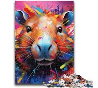 Puzzles for Adults Teens 1000 Pieces Capybara Graffiti Teenager Jigsaw,Challenging Game for Is Ideal As A Gift for The Whole Family (26x38cm)