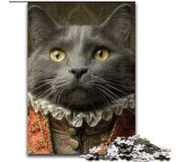 Puzzles for Adults Teens 1000 Pieces Cat in A Tuxedo, Game Toys Every Piece Is Unique - Challenging Family Fun Game for for Age 14 (Size 26x38cm)